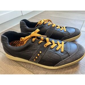 Ecco Biom Yak Spikeless Golf Shoes EUR 46 Mens Size 12 Brown Leather‎